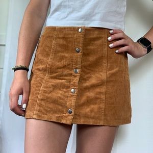 FOREVER 21 Snap Corduroy Skirt